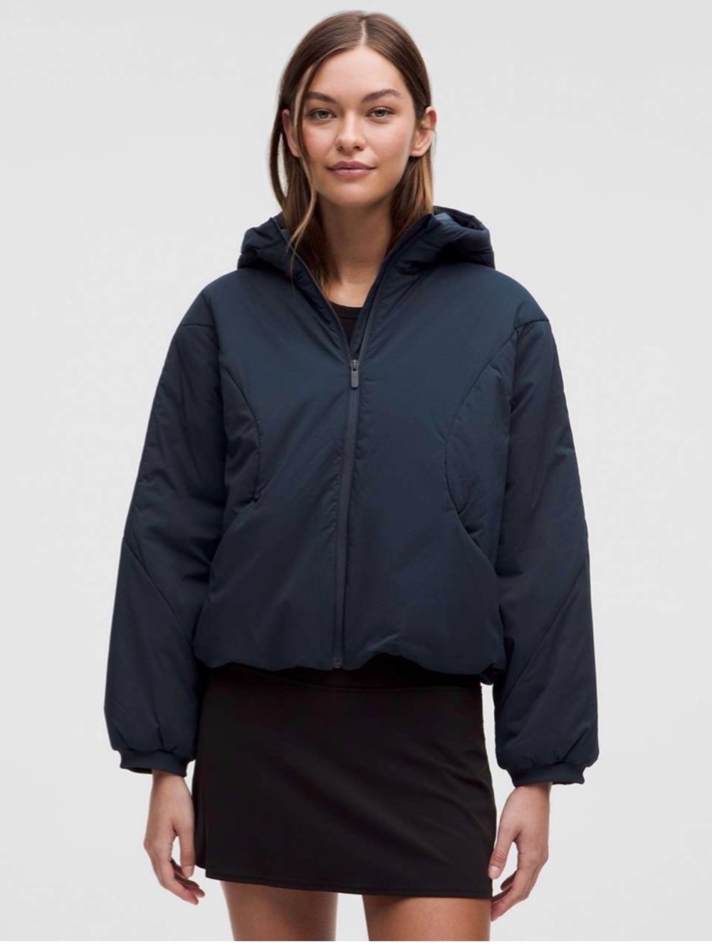 Lululemon Water-Resistant Insulated Hooded Jacket
True Navy Large